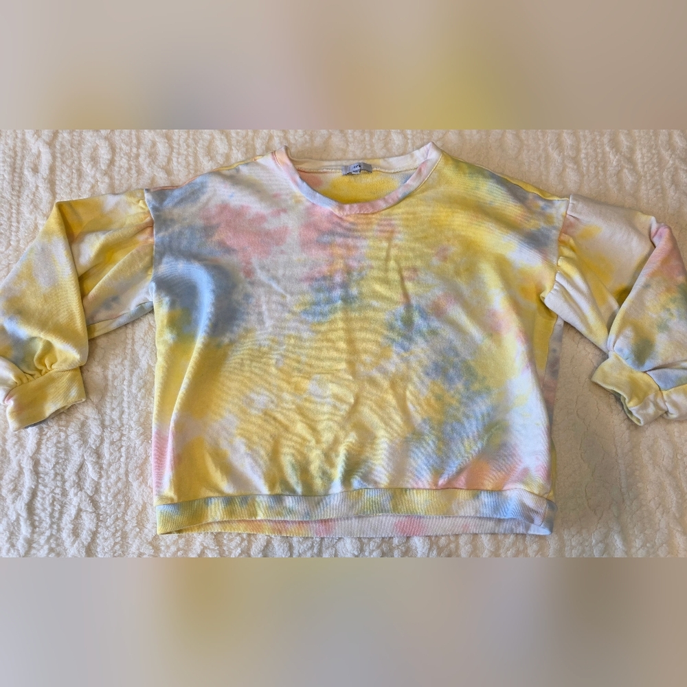 Fate Tie-Dye Puff Sleeve Sweatshirt – Women’s Medium